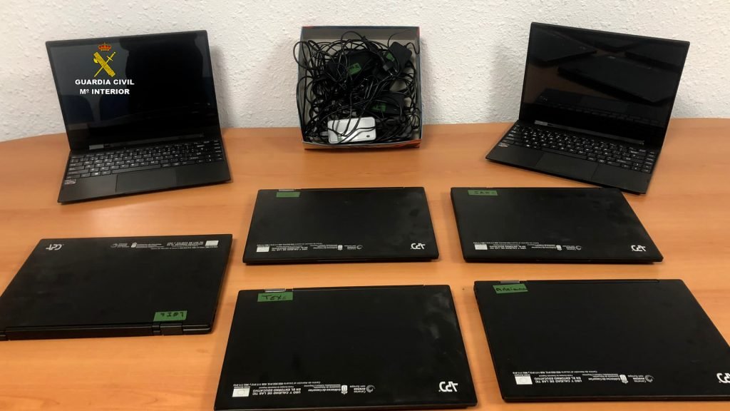Gestohlene Laptops