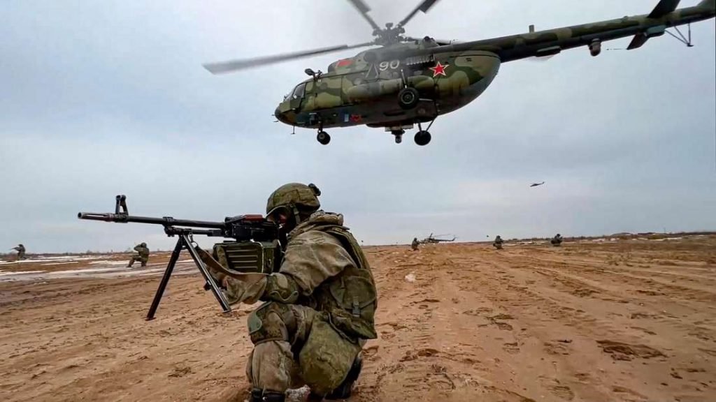 Russland fiel in die Ukraine ein