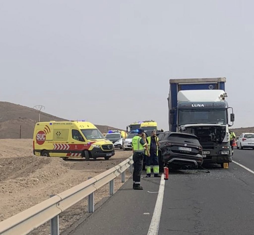 Verkehrsunfall auf FV2 Giniginamar