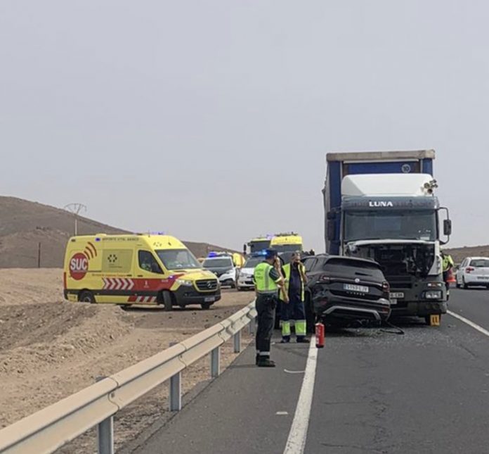 Verkehrsunfall auf FV2 Giniginamar