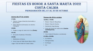 Fiestas zu Ehren von Santa Marta 2022