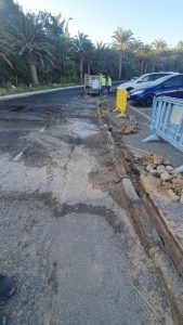 Gemeinde Pájara repariert die Rohrbrüche am Gesundheitszentrum in Costa Calma