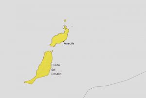 AEMET Sturm und Regen - gelbe Warnstufe auf FUE und LZ