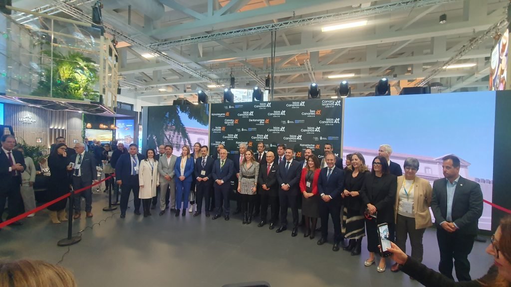 Stand der Kanarischen Inseln auf der Internationalen Tourismusbörse in Berlin