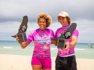 Gratulation für Offringa und Neubauer, den Sotavento - Freestyle Windsurfing Champions 2024
