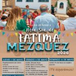 Fiestas zu Ehren Ntra. Sra. de Fátima Mezquez 7. bis 10. Mai 2026