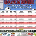 Fußballspiele der Woche der UD Playas De Sotavento