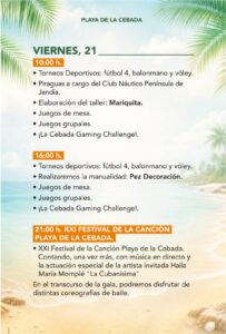 Programm XXXII Semana Cultural – Playa de la Cebada, Morro Jable