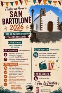 Fiestas en Honor a SAN BARTOLOMÉ in Valle de Santa Inés