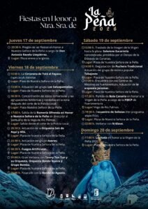 Fiestas en Honor a Nuestra Señora de La Peña 2026 – Das Programm