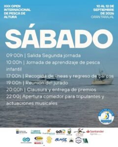 XXX Open Internacional de Pesca de Altura 2026 in Gran Tarajal – Programm vom 10. bis 12. September