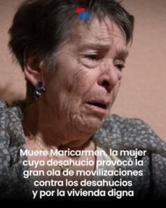 Maricarmen Abascal, die 87-Jährige, deren Räumung in Madrid Proteste auslöste